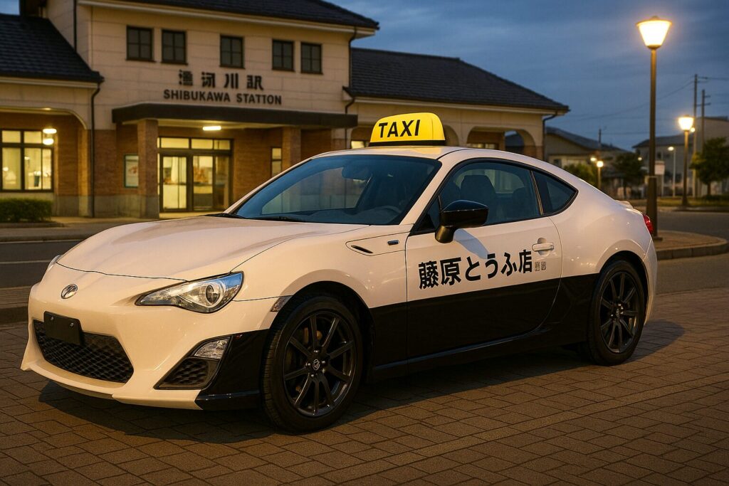 日本でのスポーツカー・タクシー事例