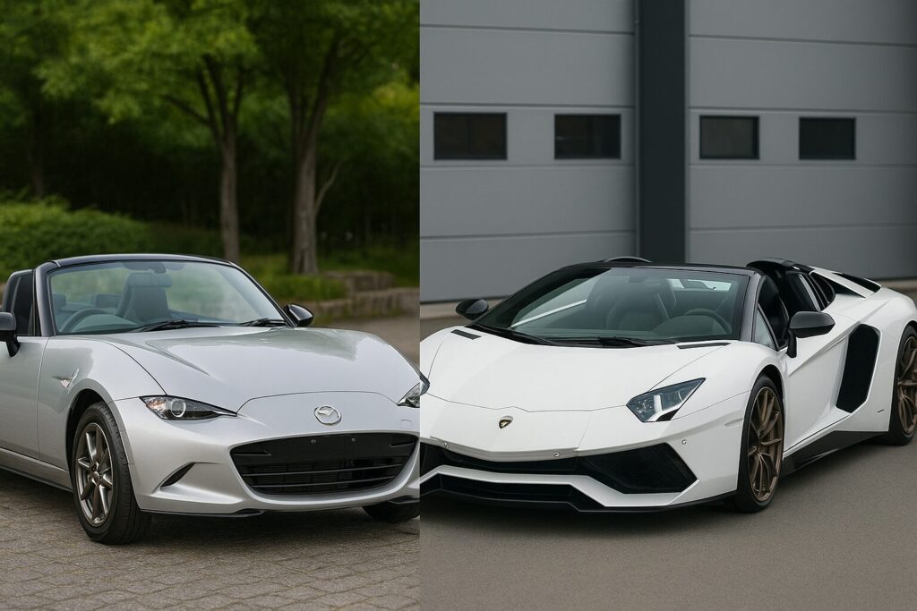 ロードスターとスーパーカー