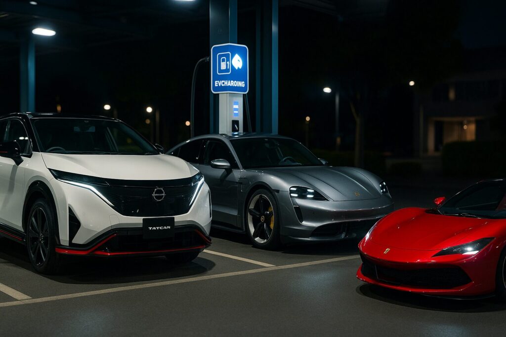 未来のスポーツカーとスーパーカー