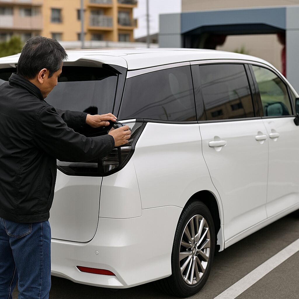 ヴェルファイア 洗車機に入れる際の注意点と安全設定