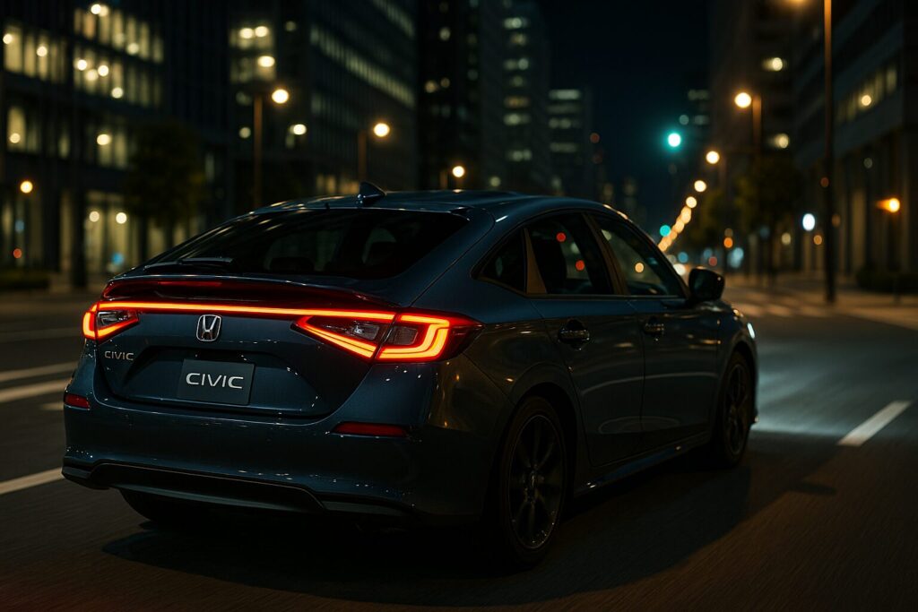 シビック後ろ姿