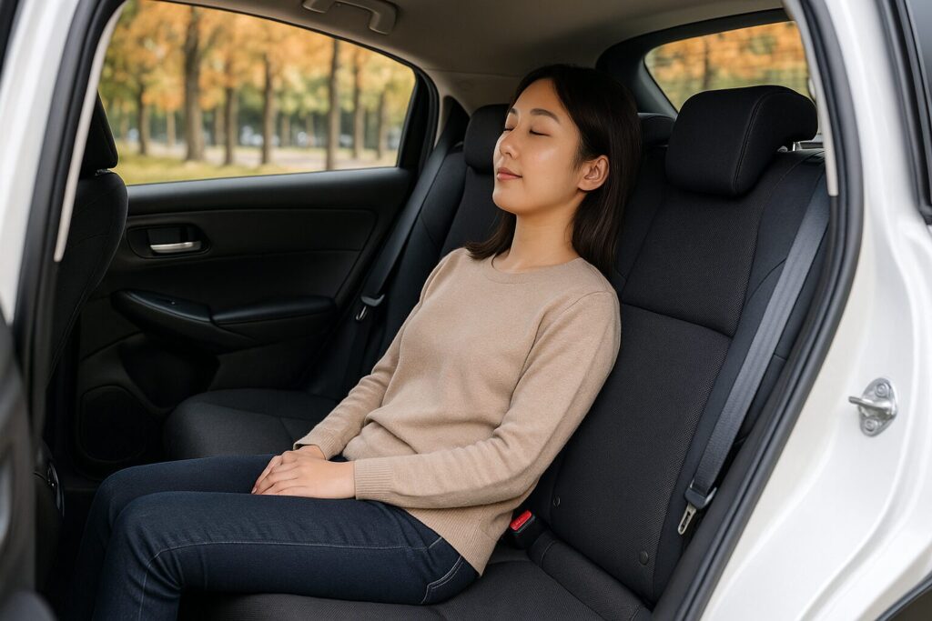 ヴェゼル　リクライニング角度と座面形状 ― 長距離でも疲れにくいか