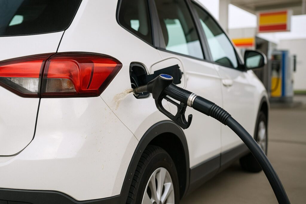 ガソリンボディについた　または吹きこぼれについて