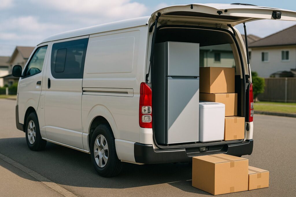 ハイエース積載量深掘り　一般家庭・日常用途 ― 家電・家具・引っ越しはどこまで積める？