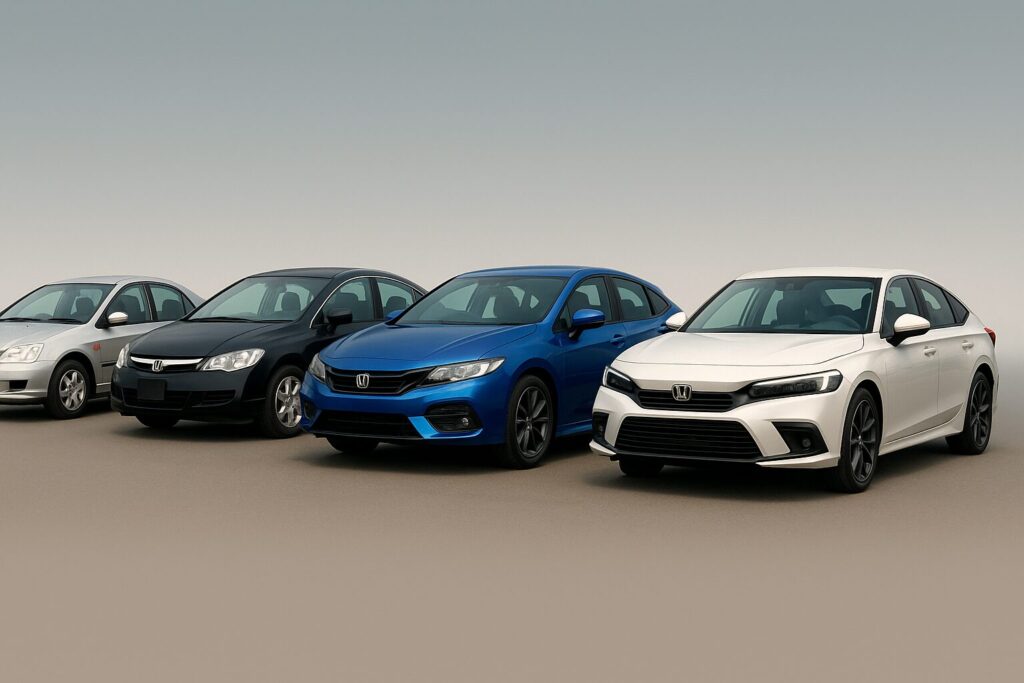 歴代シビックの燃費データ推移（2000年以降）