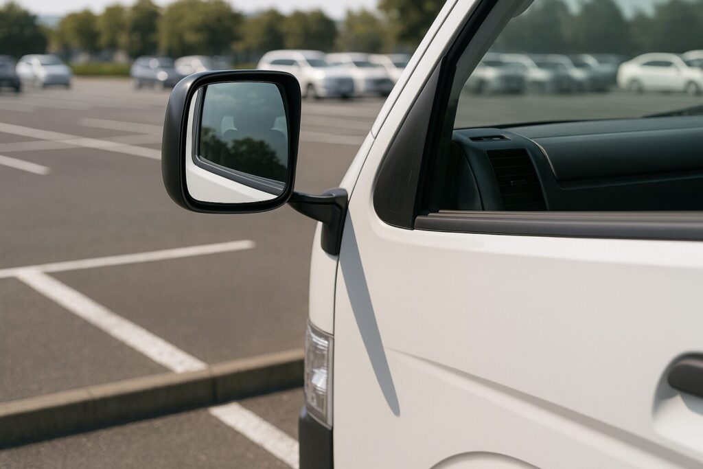 ハイエース　車幅感覚と死角をなくす ― 左側・前方の見えにくさ対策