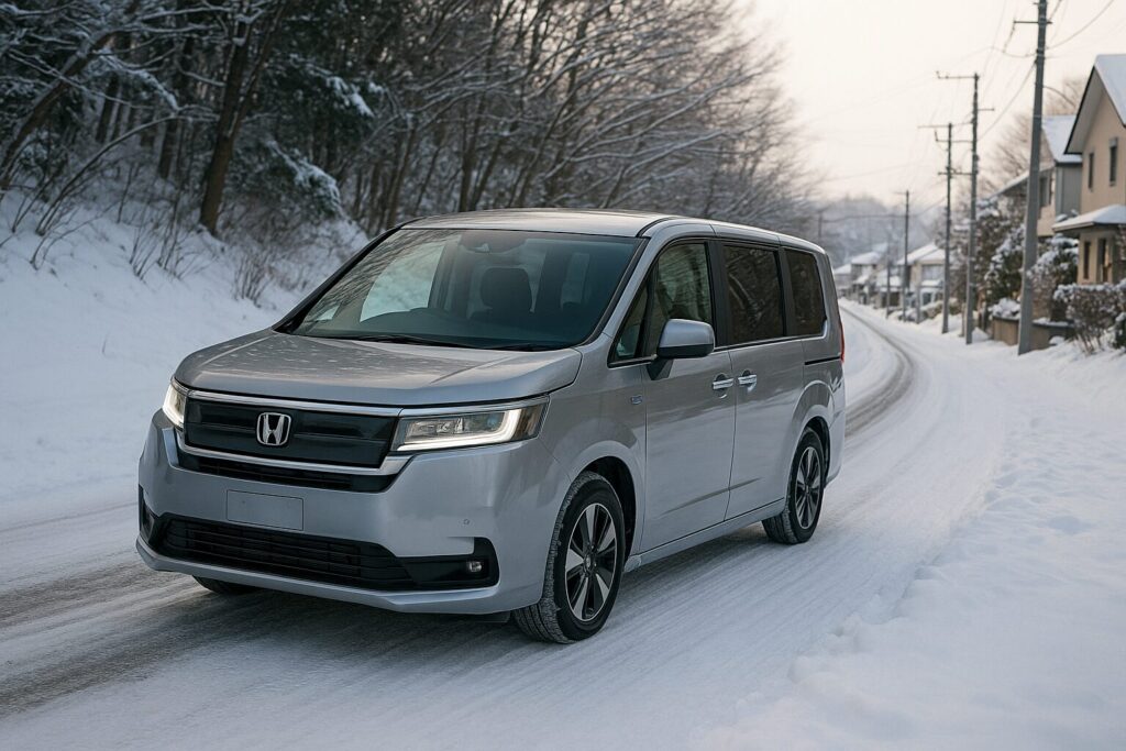 ステップワゴン　e:HEVの雪道性能 ― 前荷重・モータートルクの制御が好相性