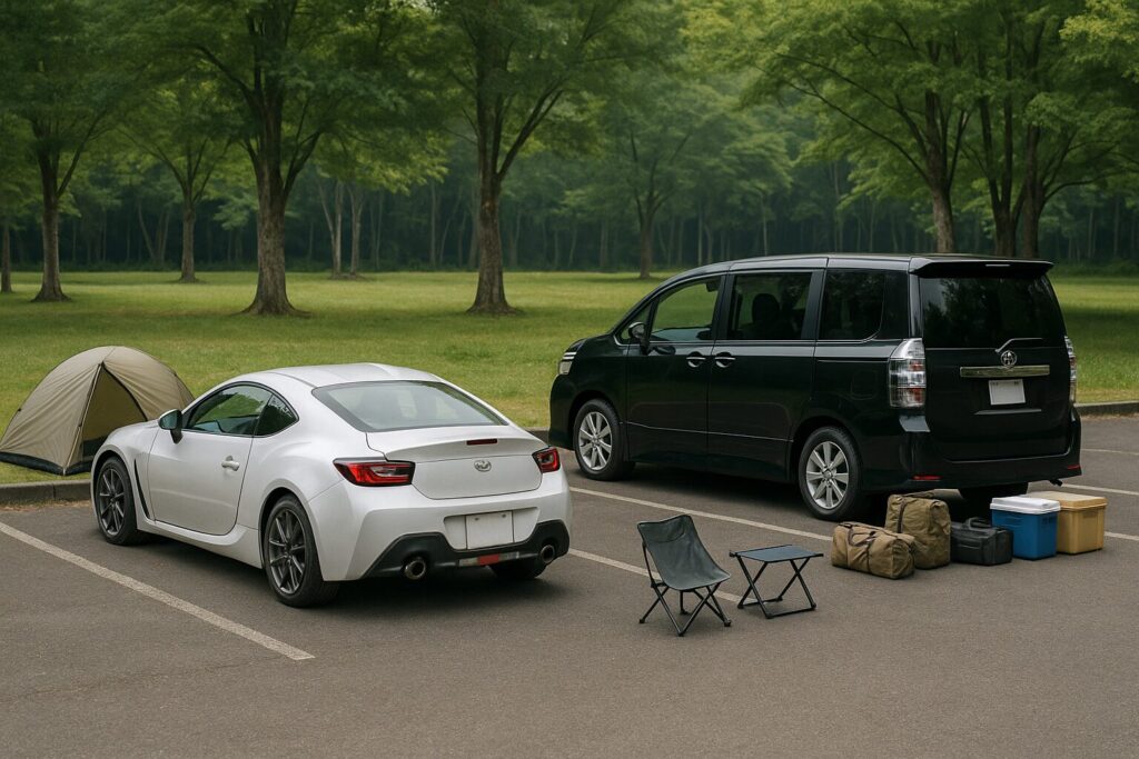 スポーツカーでできるキャンプ・できないキャンプ