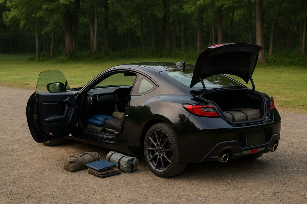 スポーツカーキャンプ 愛車で行きたい人のための“積載テクニック”と工夫