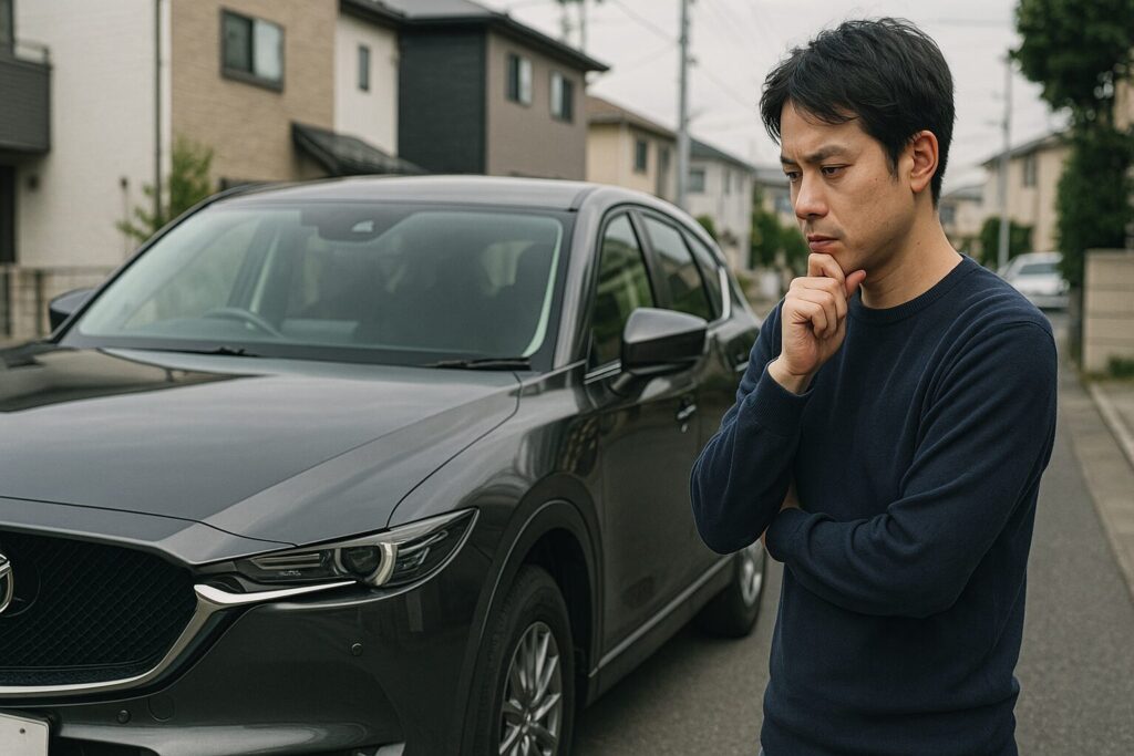 cx-5のサイドミラー途中で止まる事案について