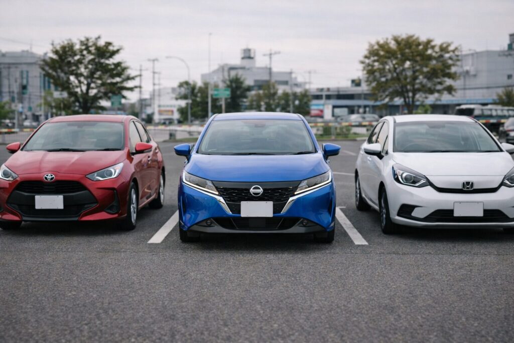 ノート フィット・ヤリスと比べて地上高は違う?