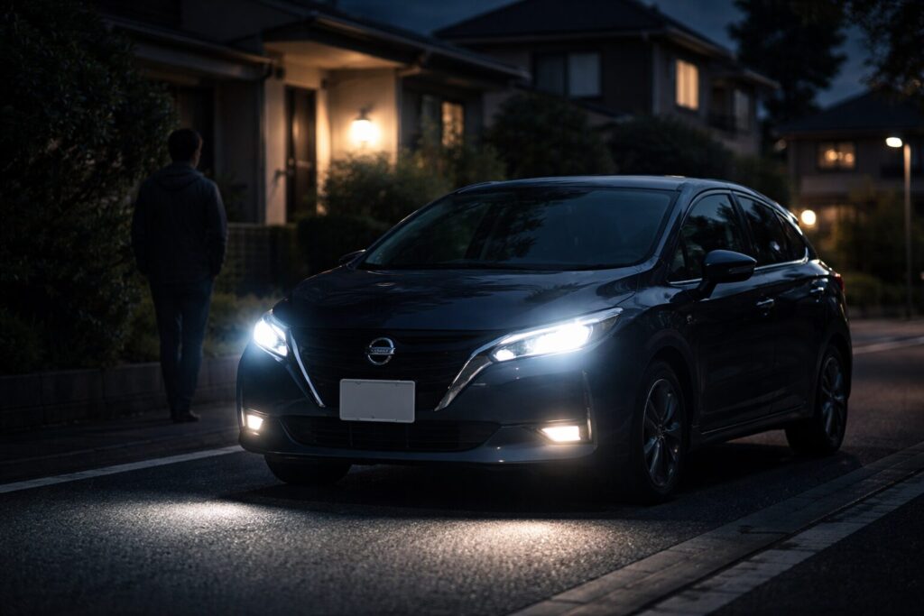 日産ノート ライト消えない