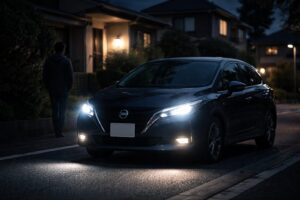 日産ノート ライト消えない