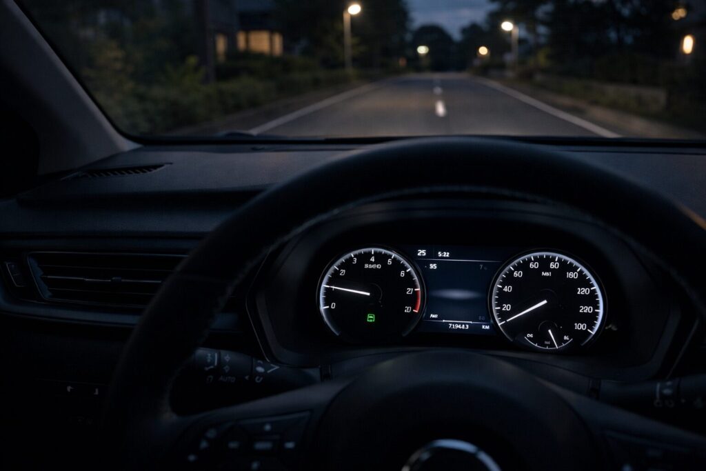 日産ノート エンジンを切ってもライトが消えない理由(駐車中)