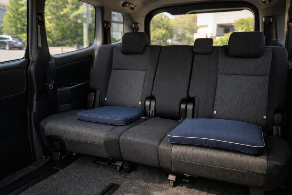 ミニバン三列目クッション・マット追加は有効か?効果と限界