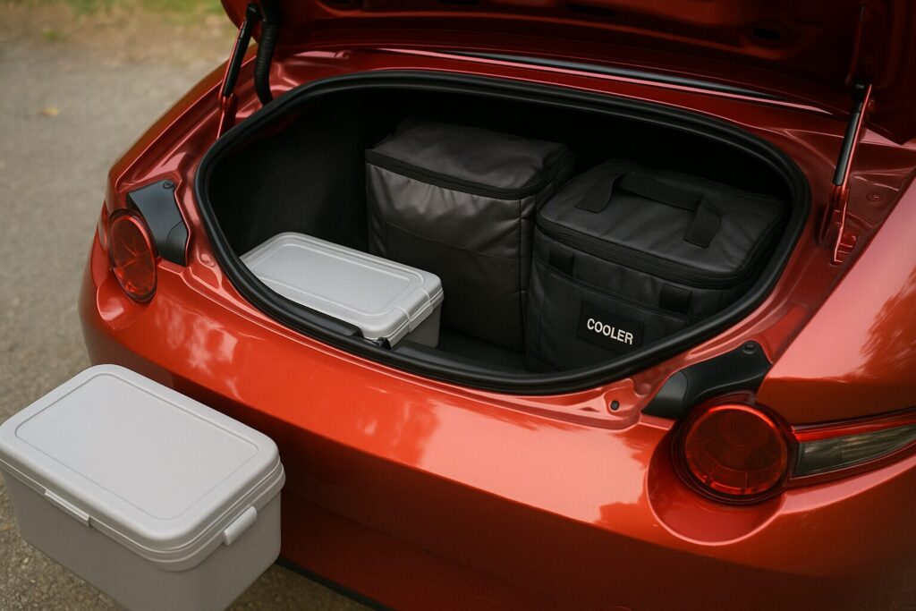 ロードスター クーラーボックスは積める?サイズ選びと代替案